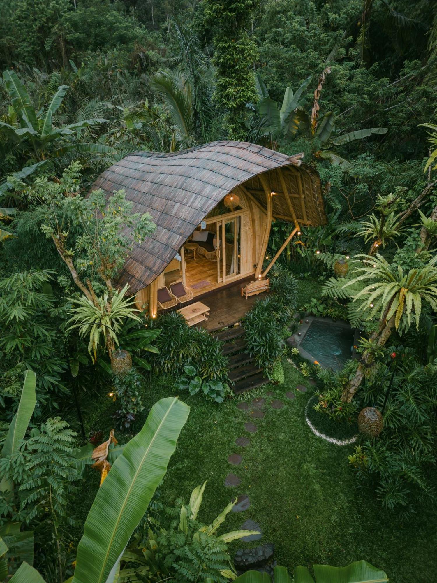 Arcada Bali Bamboo House Villa Sidemen  Exterior foto
